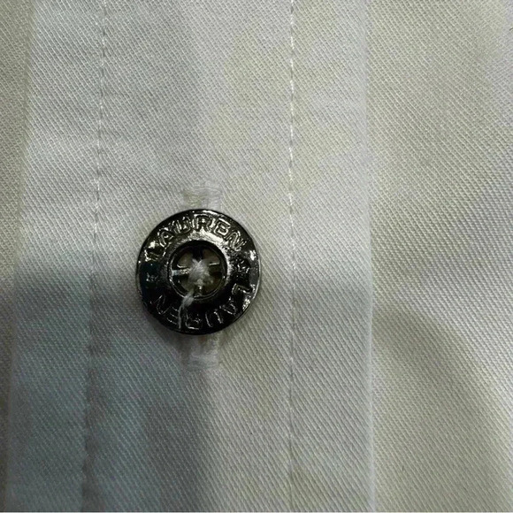 RARE Lauren Ralph Lauren Women’s White Button Up Shirt W/ Tea Pot Embroidery S - Picture 11 of 13